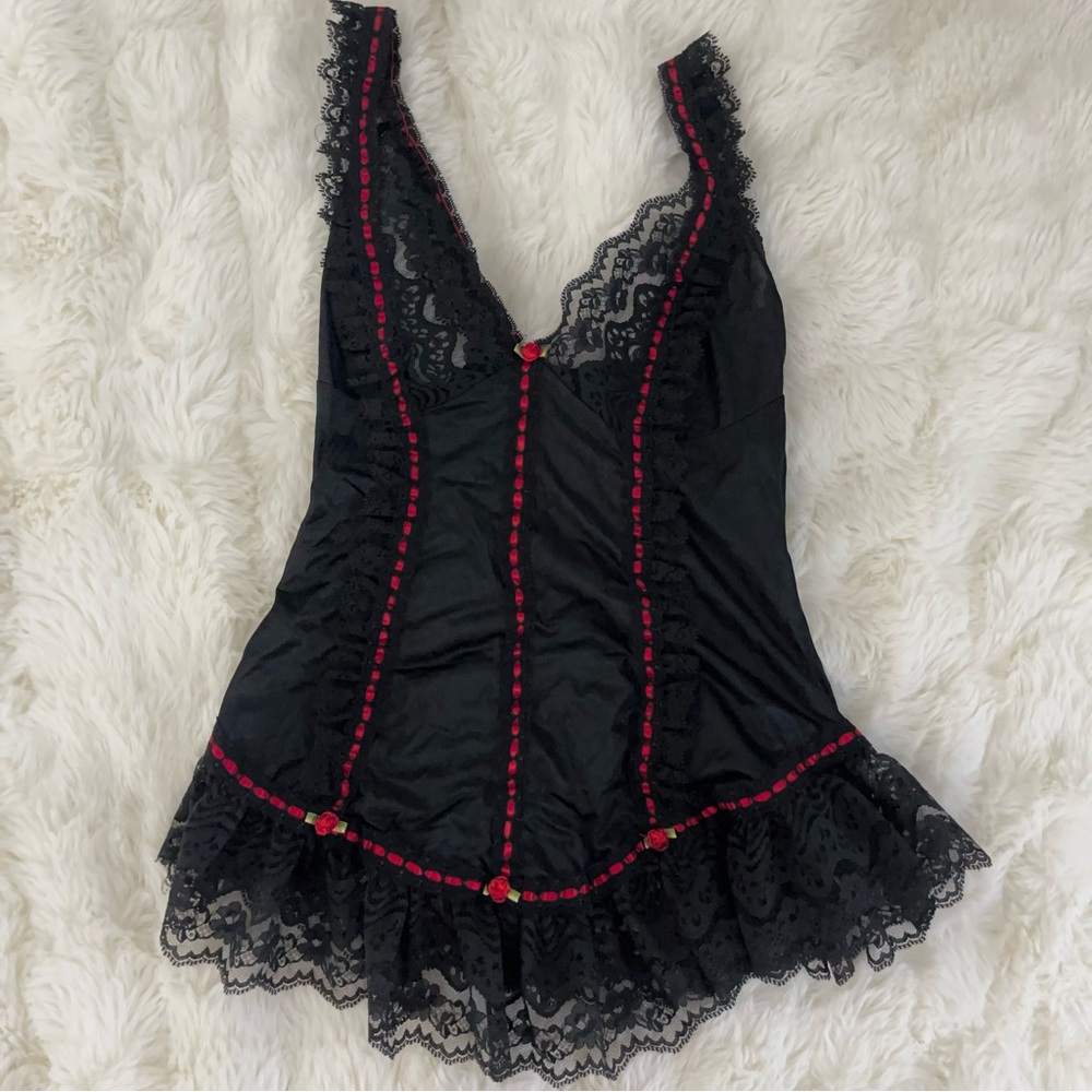 Vintage Tosca Black Lingerie Top